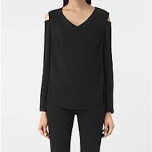 All saints Lia top in black